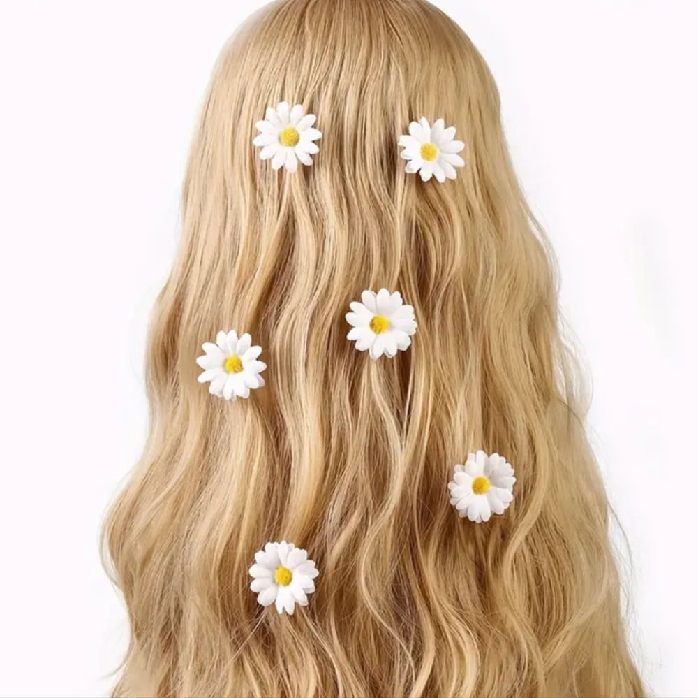 4 hair flowers